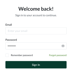 sign up form